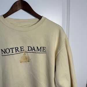 Jansport Notre Dame Fighting Irish Golden Dome Sweatshirt Cream Mens Small